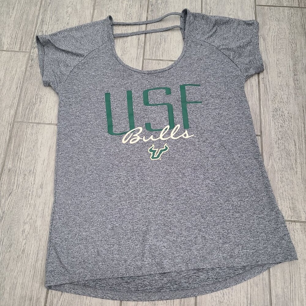 Rivalry Threads USF Bulls Gray Graphic Collegiate Team Short Sleeve tshirt sz M - Picture 5 of 11